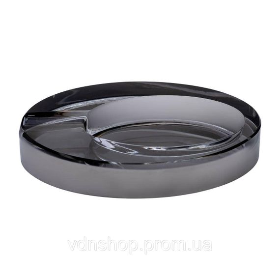 Скляна попільничка для сигарет 13х7.5х2.5 см попільничка декоративна настільна Сіра HP-4-135