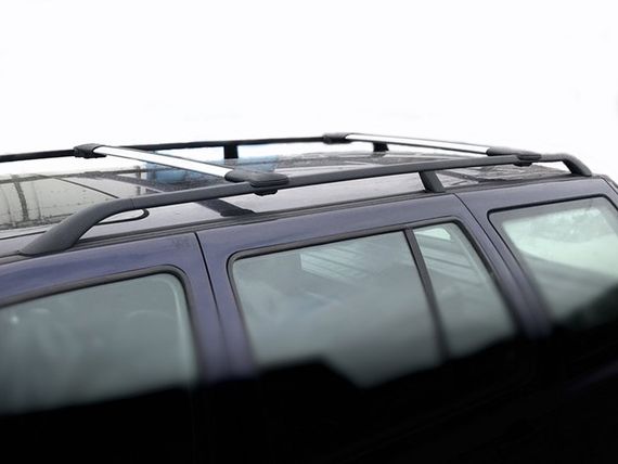 Перемычки на обычные рейлинги без ключа Can V1 (2 шт) до 105 см, Черные для Opel Vivaro 2001-2015 гг | Зображення 6