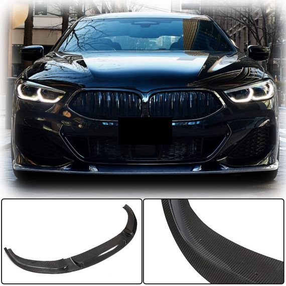 Накладка на передній бампер Lip V3 (для M-Sport, Карбон) для BMW 8 cерія G14/G15/G16 2018- рр