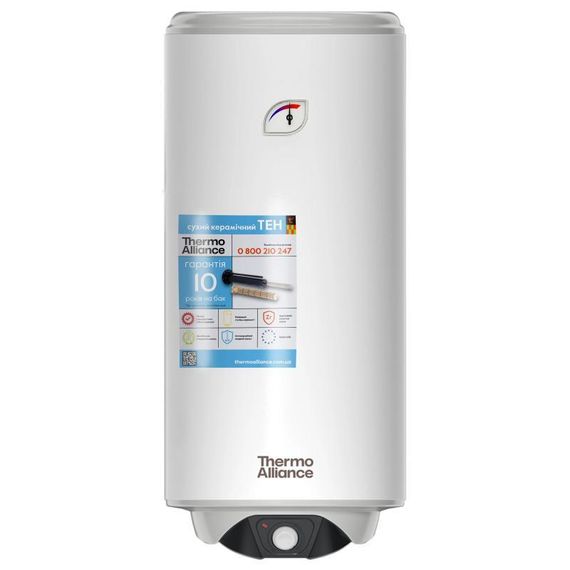 Водонагрівач електричний Thermo Alliance Spectra 100 л вертикальний, сухий керамічний ТЕН 2,0 кВт, d 435 мм