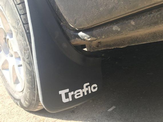 Брызговики (2 шт, резина) для Renault Trafic 2001-2015 гг. | Зображення 2