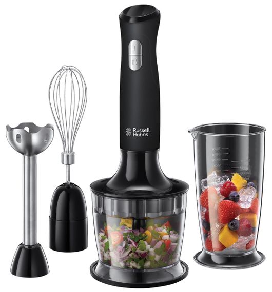 Блендер Russell Hobbs 24702-56 Matte Black 3in1, 500 Вт, 500 мл, 12 000 об/хв, чорний (24702-56) | Зображення 1