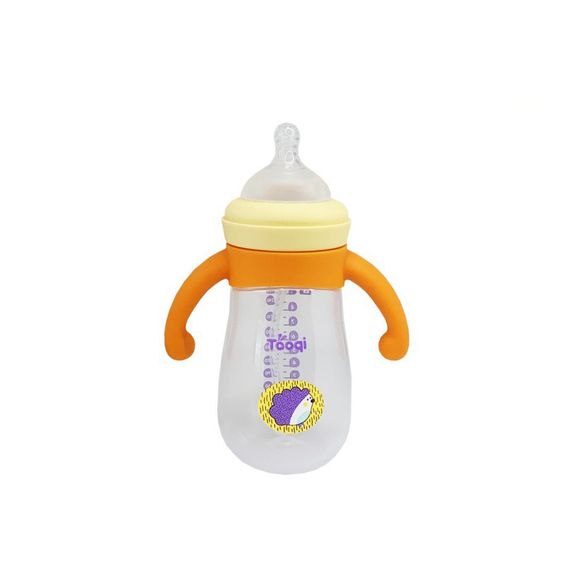 Бутылочка пластиковая с силиконовыми ручками MGZ-0200(Yellow) 260 мл | Зображення 1