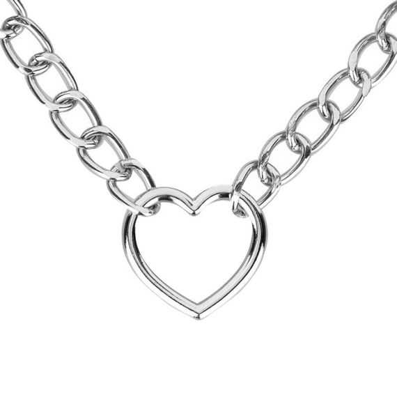 Нашийник з повідцем Bedroom Fantasies: Collar with Chain - Silver | Зображення 7