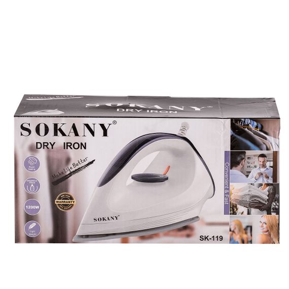 Праска з парою для дому Sokany якісна керамічна 1200 Вт SK-119 | Зображення 4