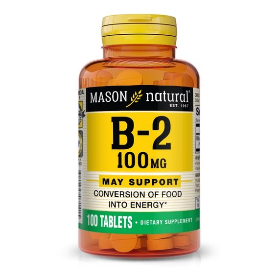 Рибофлавин Mason Natural Vitamin B2 100 mg 100 Tabs