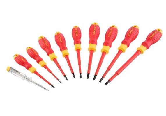 Набір з десяти ізольованих викруток Stanley FatMax для електриків VDE 1000V (STHT60032-0)