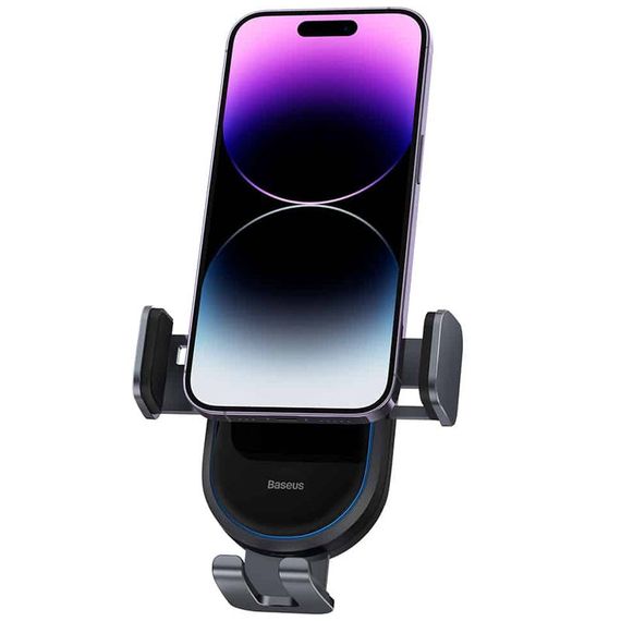 Автотримач з БЗП Baseus LightChaser Wireless Charging Electric Car Mount 15W (C40355900121-00) Black | Зображення 2