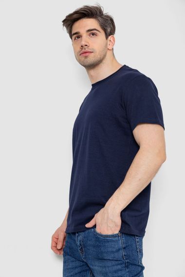 Футболка мужская базовая бельевая, цвет темно-синий, 244R121 | Зображення 2
