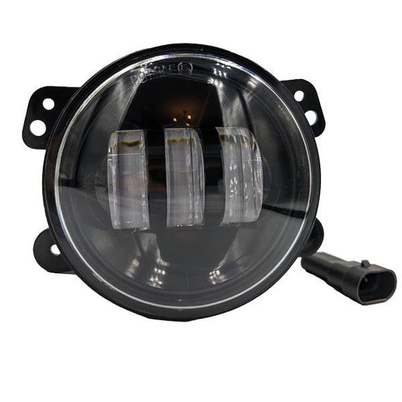 LED фари протитуманні Wrangler, Dodge, Chrysler 100 мм 30W 3 діоди тип 2 (2 штуки) чітка СТМ | Зображення 2