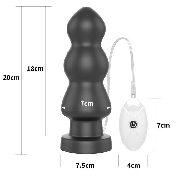 Анальна пробка - King-Sized Vibrating Anal Rigger 7.8" | Зображення 1