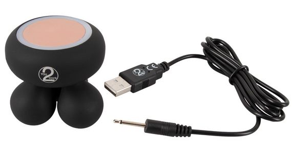 Міні-масажер з функцією підігріву, універсальний CUPA Warming Mini Massager чорний Sex Aura | Зображення 5