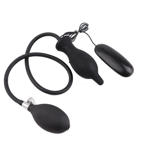 Надувний анальний розширювач із вібрацією 3,8 см х 7 см, 10 режимів | Зображення 4