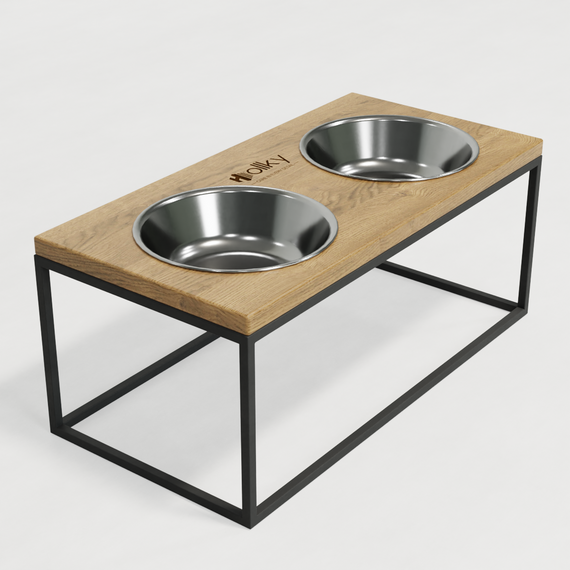 Миски на подставке для больших собак Hollky Base XL20 (2 × 1,8 л) BXL20-522620-GRNT | Зображення 6