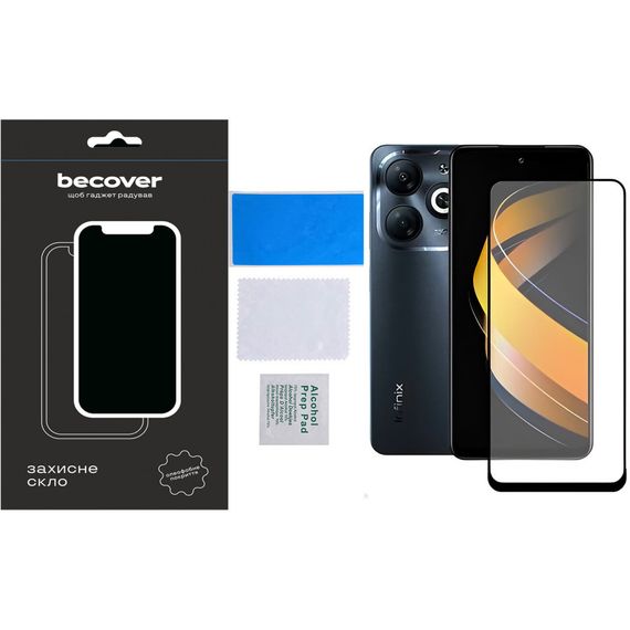 Скло захисне BeCover Infinix Smart 8 (X6525) Black (710482) | Зображення 4