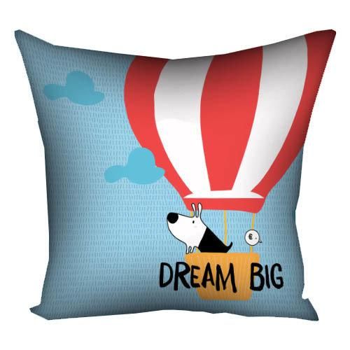 Подушка габардинова з принтом Dream big 40x40 (4P_DOG038)