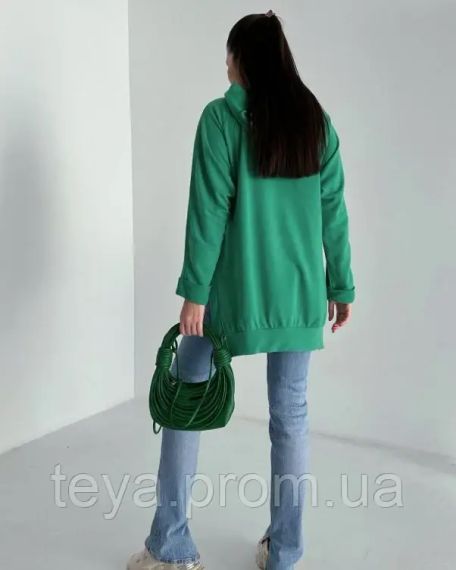 Толстовка цвет зеленый размеры XL, XXL, 3XL, S, M, L FI_006997 | Зображення 1
