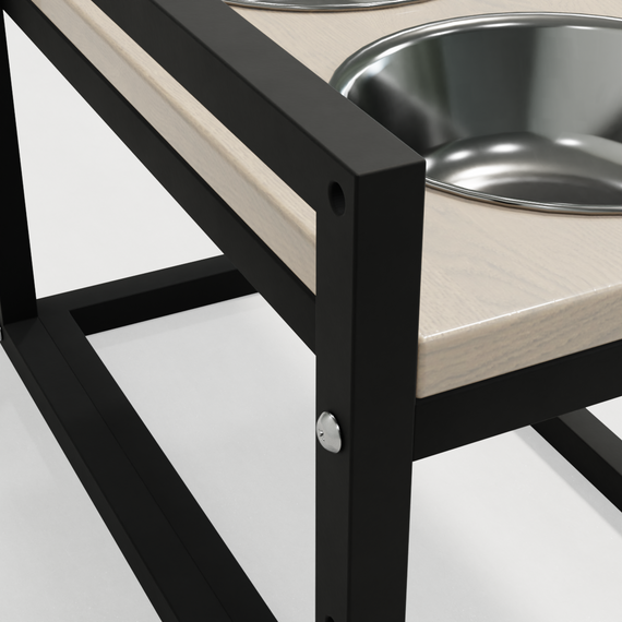 Миски на регульованій підставці для середніх собак Hollky Flex M (2 × 0.85 л) FM-422530-BLWH | Зображення 6