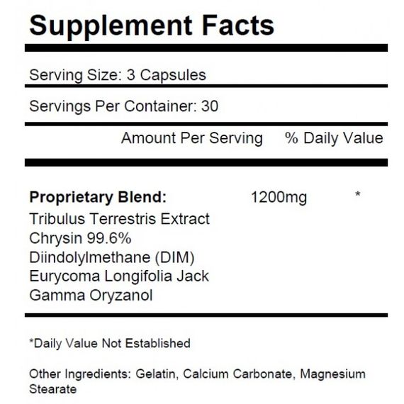 Тестостероновий комплекс Krk Supplements Tribulus Terrestris 500 mg 90 Caps | Зображення 1