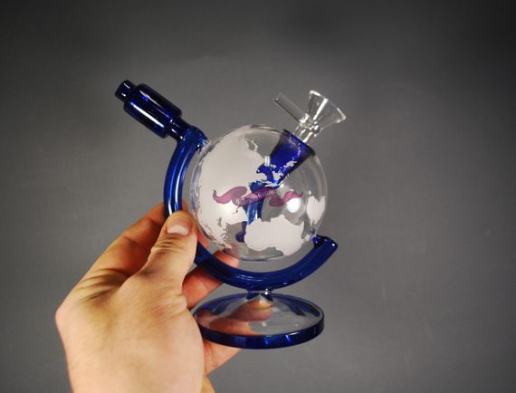 Стеклянная трубка Globe синяя | Зображення 1