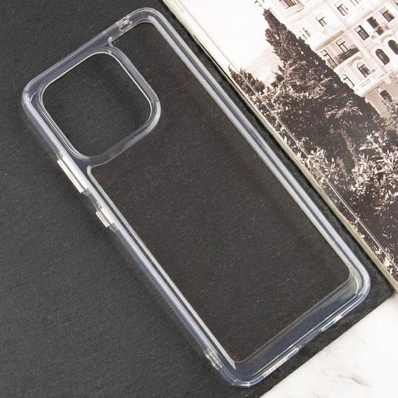 Чохол TPU+PC Clear 2.0 mm mm metaltics для Xiaomi Poco M6 Pro | Зображення 5