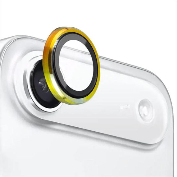 Захисне скло Metal Classic на камеру (у упак.) для Apple iPhone 17 Air (6.5") Бузковий / Rainbow | Зображення 5