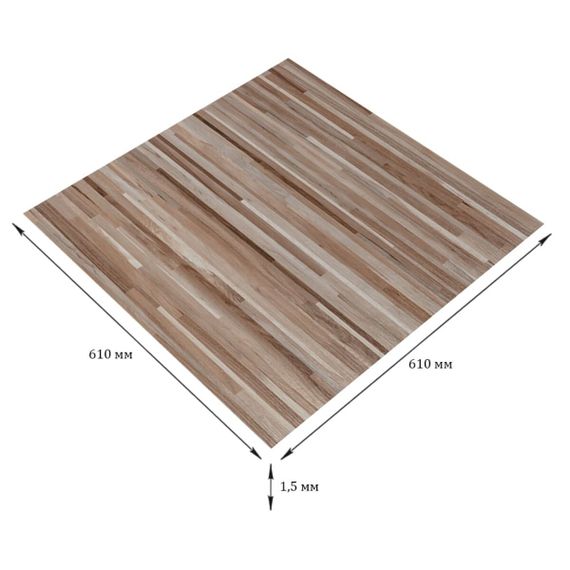 Самоклеюча LVT плитка 610х610х1,5мм SW-00003276 | Зображення 1