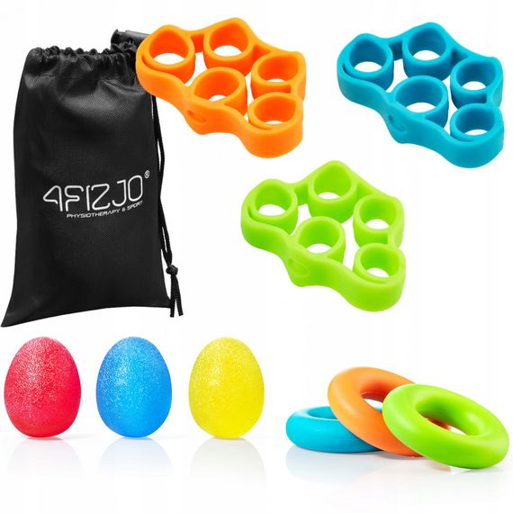 Набір еспандерів для пальців та зап'ястя 4FIZJO 9 шт Mix (P-5907739311153) | Зображення 2