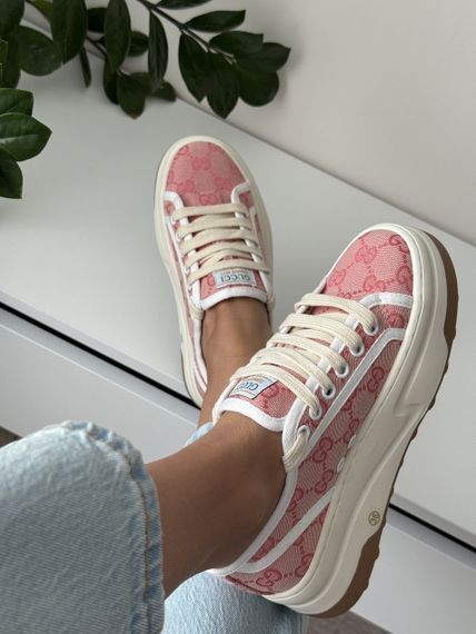 Кросівки жіночі рожеві New Gu4i  весна / осінь 2462 | Зображення 2