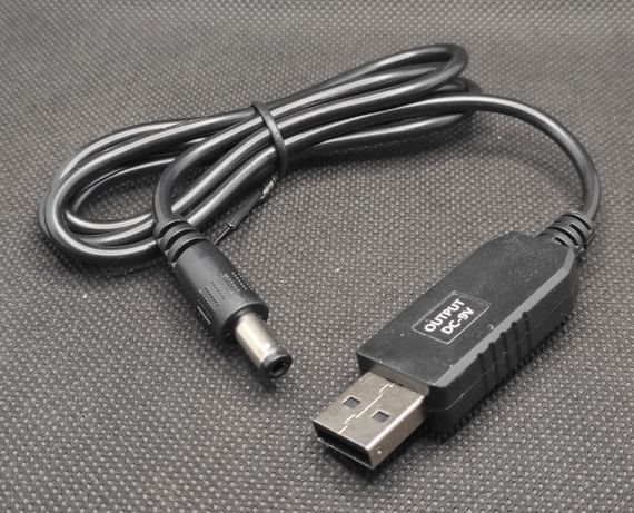 Кабель для роутера от PowerBank 5V → 12V / 9V | Интернет без света | USB повышающий адаптер