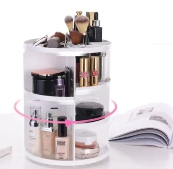 Органайзер для косметики 360 ° Rotation Cosmetic Organizer - Білий | Зображення 2