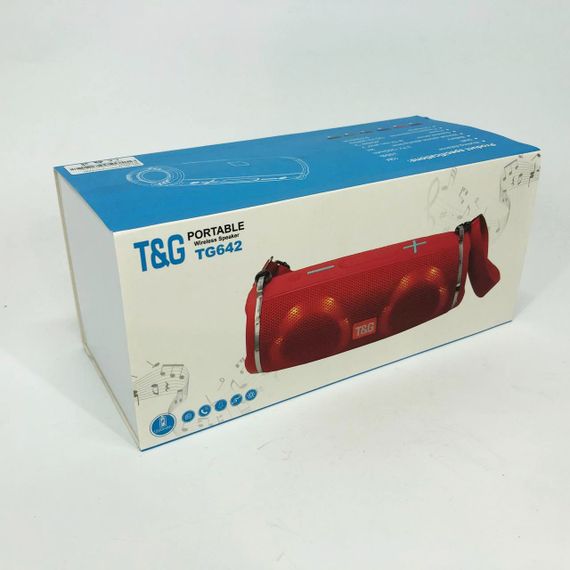 Портативна колонка TG642 з RGB підсвічуванням та ремінцем, колонка для вечірки. Колір: камуфляж | Зображення 3