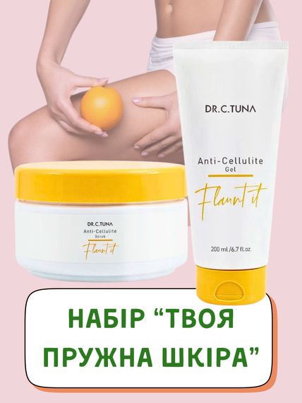 Набір «Твоя пружна шкіра» антицелюлітний скраб + антицелюлітний гель Farmasi