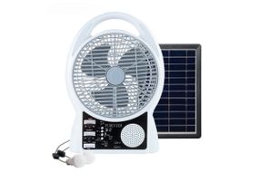Портативний вентилятор акумуляторний з сонячною батареєю