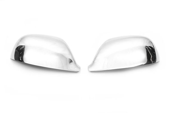 Накладки на зеркала (2 шт, нержавейка) OmsaLine - Итальянская нержавейка для Volkswagen T5 2010-2015 гг | Зображення 2