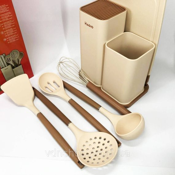 Подарунковий набір кухонного начиння, Набір силіконових приладів для кухні, Професійне кухонне начиння PB-47 | Зображення 1