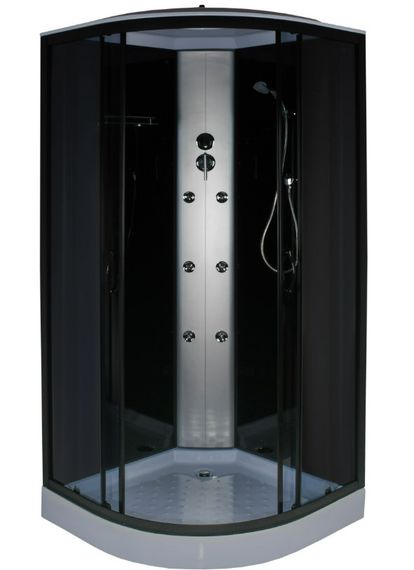 Душевой бокс BRAVO BARYCZ L90GBB, полукруглый