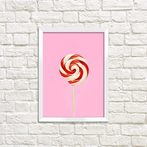 Постер в рамке Цукерка 15x21 см, A5 (WMT5_ART044_WH)