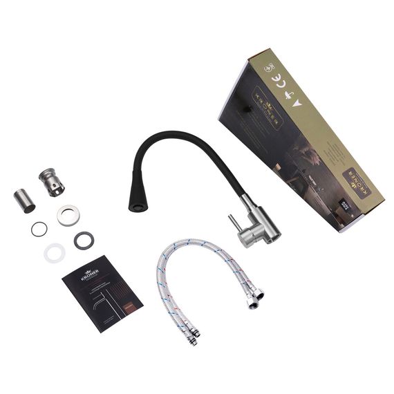 Змішувач для кухні Kroner KRP Edelstahl Klassisch - ESG031BLK (CV035371) | Зображення 2