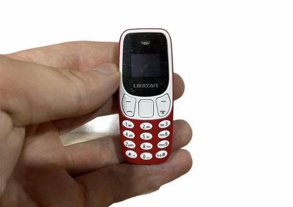 Міні мобільний маленький телефон L8 Star BM10 (2Sim) червоний | Зображення 3