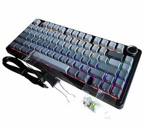Бездротова механічна клавіатура AULA F75 Wireless Mechanical Keyboard RGB Black Gradient