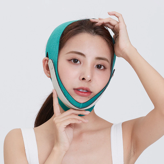 Универсальный V-образный ремень - маска для подтяжки лица и кожи FACE LIFT UP Полноразмерный бандаж - повязка для коррекций | Зображення 5