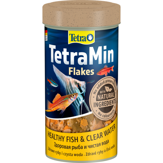 Корм сухий Tetra Min Flakes для тропічних акваріумних рибок в пластівцях 250 мл