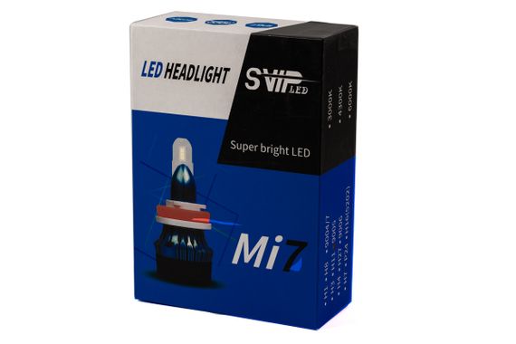 Комплект LED ламп HeadLight Mi7 H11 (PGJ19-2) 55W 12V 4000Lm з активним охолодженням | Зображення 1