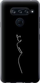 Чехол на LG V40 ThinQ Силуэт1 "4590u-1577-17620"
