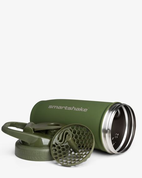 Шейкер спортивний SmartShake металевий Reforce Stainless Steel 30oz/900ml Army Green | Зображення 2