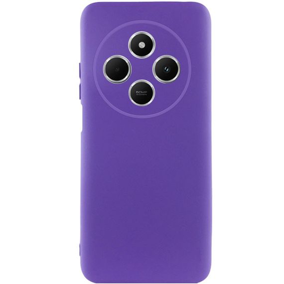 Чохол TPU GETMAN Liquid Silk Full Camera для Xiaomi Redmi 14C / Poco C75 Фіолетовий / Ultra Violet