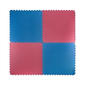 Мат-пазл (ласточкин хвіст) 4FIZJO Mat Puzzle EVA 100 x 100 x 4 cм Blue/Red 4FJ0169 (P-5907739310668)