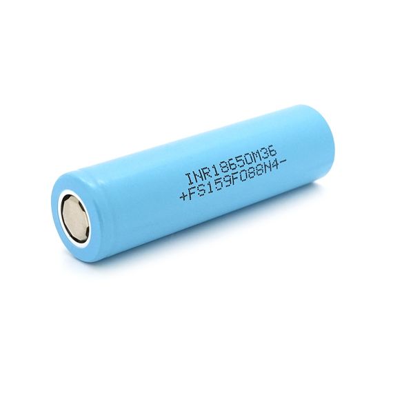 Акумулятор 18650 Li-Ion LG LGDBM361865 (LG M36), 3450mAh, 10A, 4.2/3.63/2.5V, Cyan, 2 шт в упаковці, ціна за 1 шт | Зображення 1