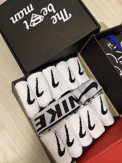 АКЦІЯ носки та труси🎁 Подарунковий набір Nike (12 пар носків + 2 боксери) | Зображення 2